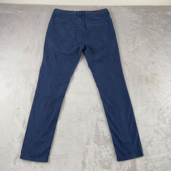 RHONE Everyday Twill 5-Pocket Pants Men 32x32 Navy Blue Slim Straight Fit - Picture 8 of 15